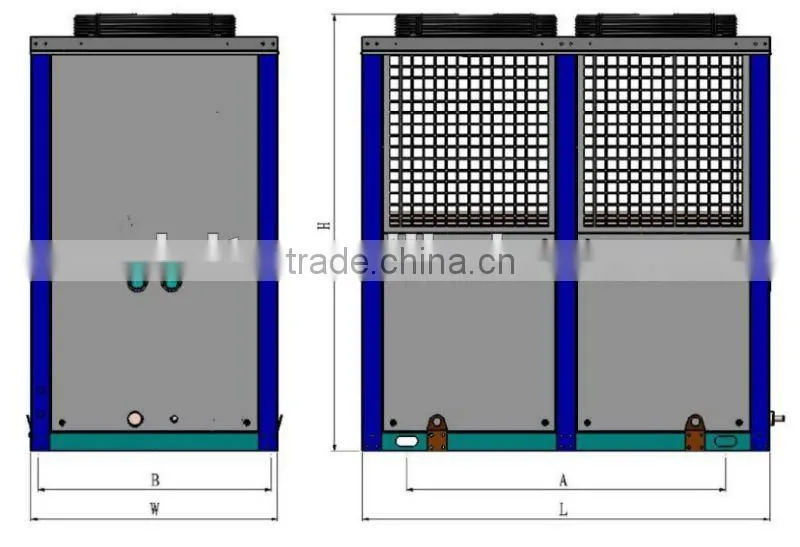 Small Box Type Condensing Unit Semi-Hermetic Compressor