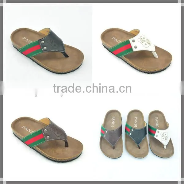 2014 New design custom-made fashion beach rubber flip flop slippers for boys