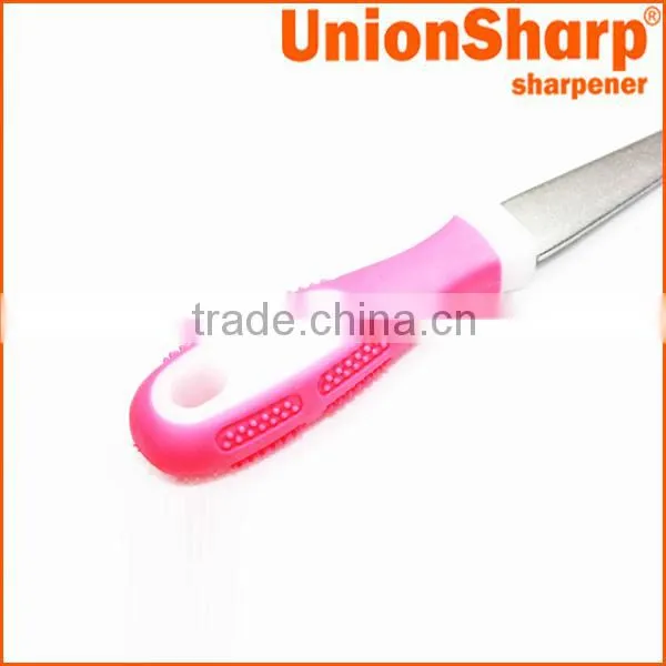 Kitchen manual diamond knife sharpening steel