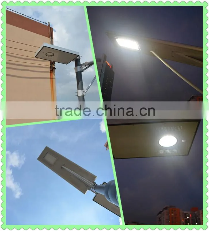 Solar power 30W LED street light lamp, all in one solar lamp