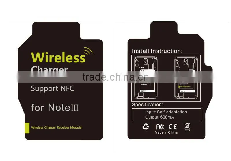 qi wireless charger for samsung galaxy note3 wireless charger receiver