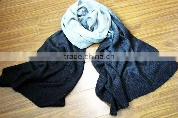 fashion lady acrylic knitted shawl