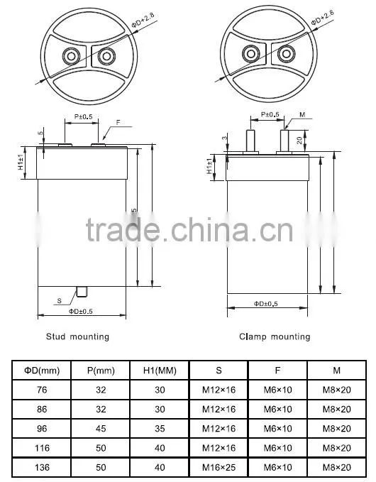 switched capacitor inverter, AC filter capacitor, 3*24uF 850V.AC