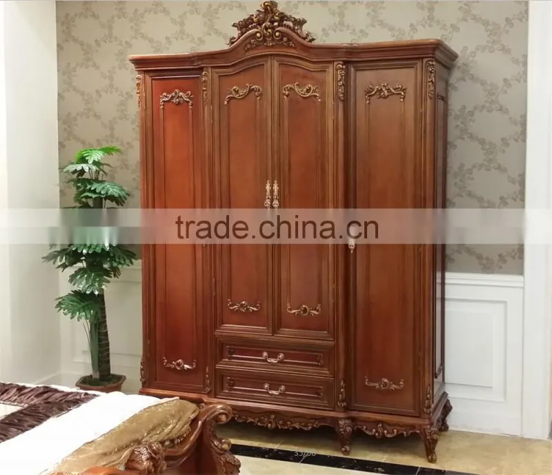 Bedroom almirah wood bed french provincial furniture