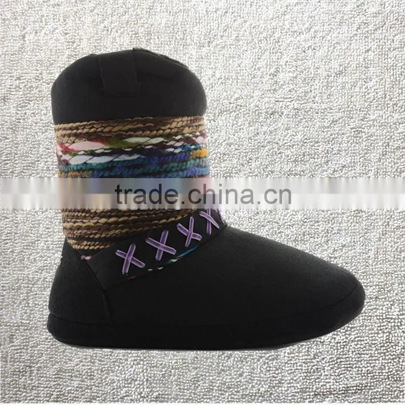 NEW LADIES FURRY LINED SLIPPERS WINTER COMFY ANKLE BOOTS