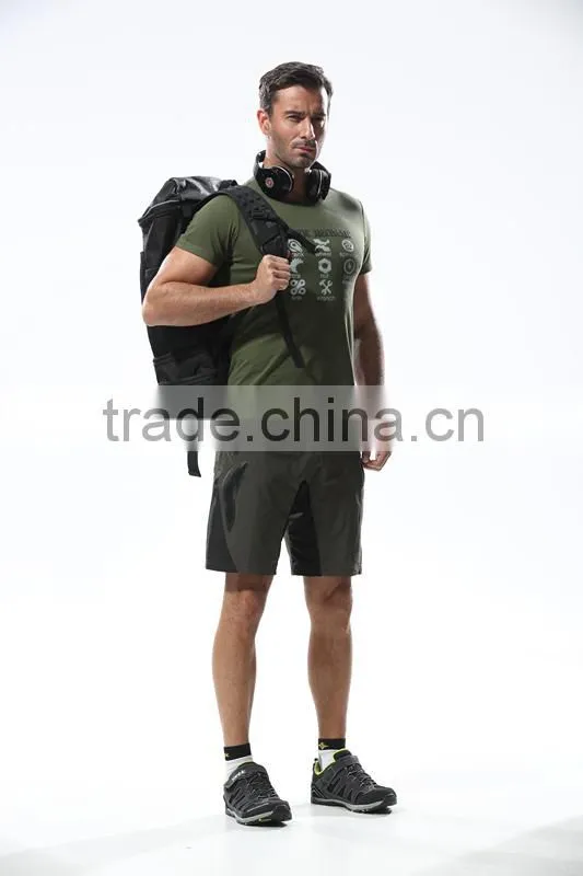 100% polyester dry fit fashion short sleeve custom mens running t shirt in stock