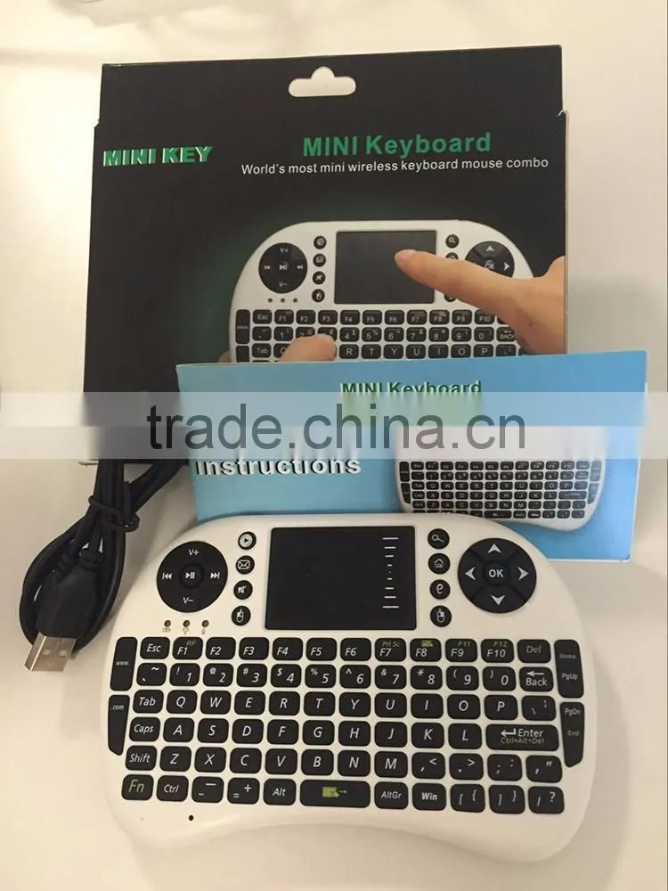 2.4G Mini Wireless Mechanical Keyboard and mouse for android tv box With Universal Remote Control