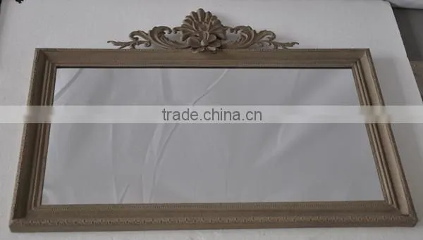 Decorative horizontal rectangular wall vintage mirror