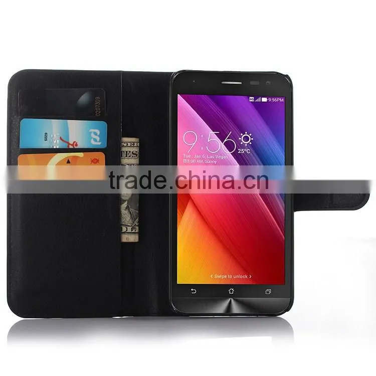 Wholesale Price Leather Wallet Flip Case For Asus Zenfone 2 Laser ZE500KL Case