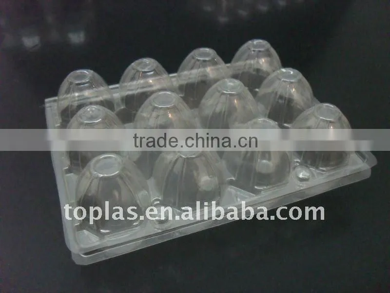 disposable plastic egg container