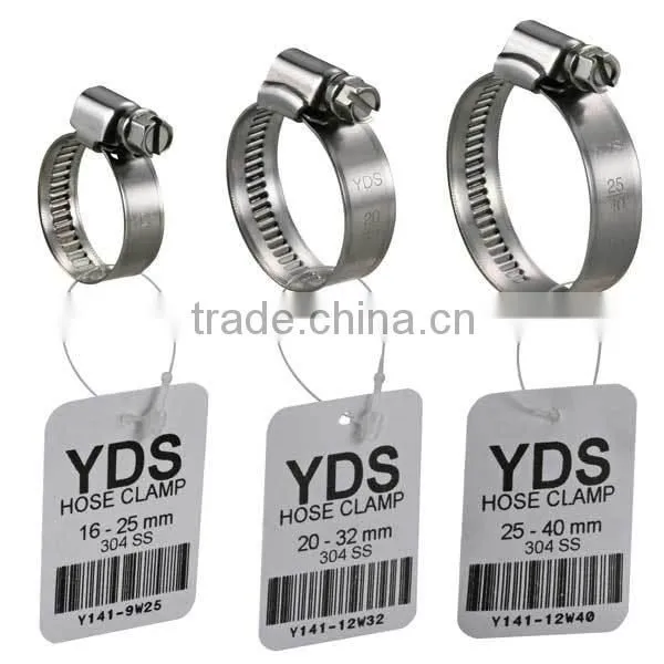Stainless steel with plastic POM handle pipe clamp for pvc pipe