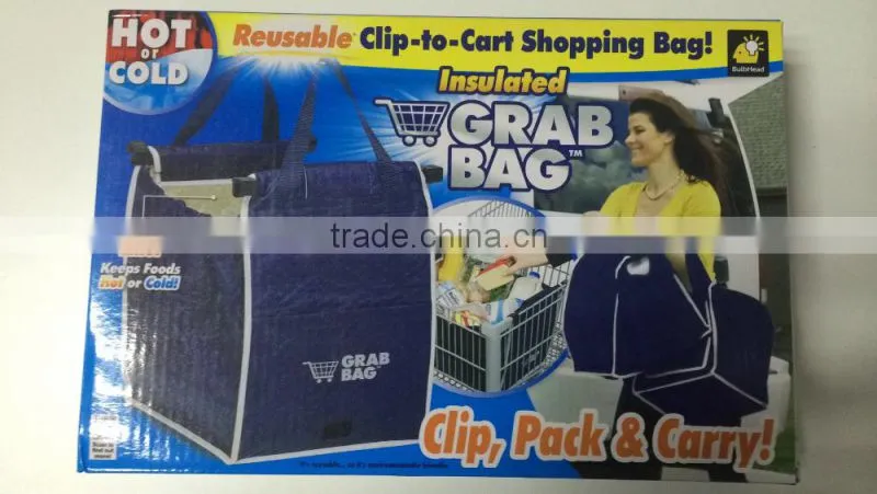 reusable grab bag / grab shopping bag As seen on TV