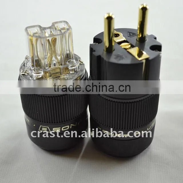 Audiocrast 24K Gold Plated SCHUKO Power Connector