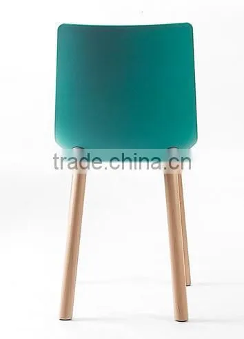 China Bazhou Middle Back Green Plastic Wooden Design Unfolded Leisure Chair