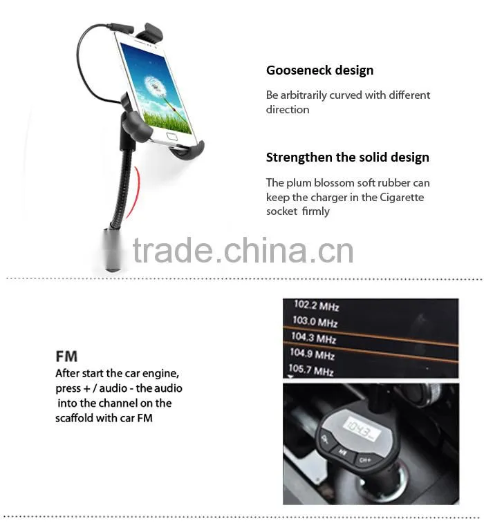 Guangdong Factory supply USB FM Transmitter for Laptop/Antenna+Phones with Bulit in FM Transmitter HC57