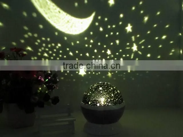 Led kids muti-color led rotating lamp light led projector RGB indoor led lamp rotating room light