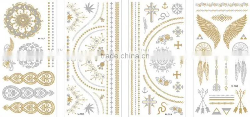 Women body art temporary feature body tattoo