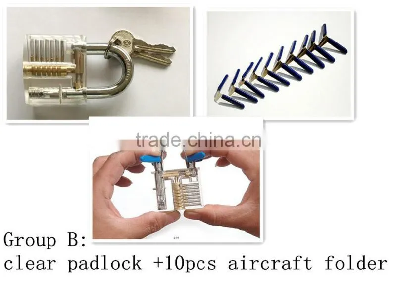 New Goso 15 pieces locksmith tool for car lock picking tools set