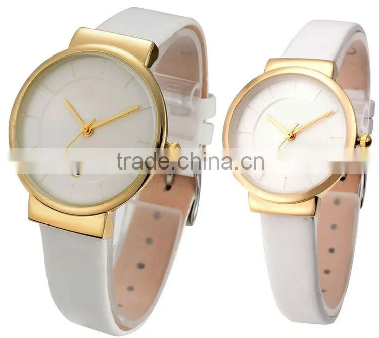mixed four color leather strap rose gold watches shenzhen watch factory offer Japan quartz movt