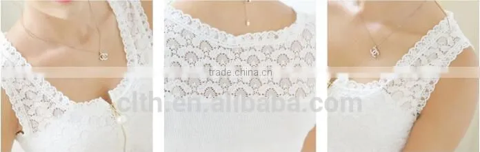 Tianhua 8823 knitting type 100% polyester lace fabric for evening dress