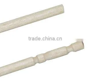 Wooden skewers for BBQ in individual paper wrapped