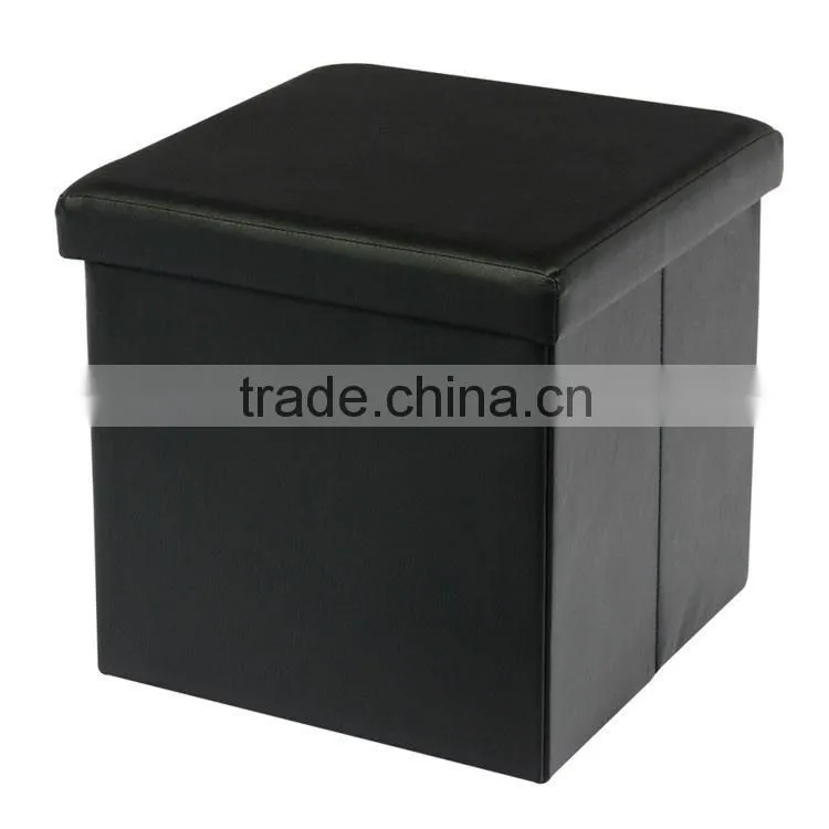 indoor furniture kids black foldable storage desk chair ottoman