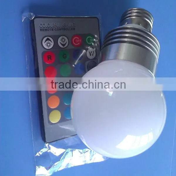 color changing 5w rgb bulb, e27 led rgb bulb lamp