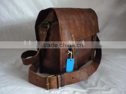 Mens genuine leather laptop bag