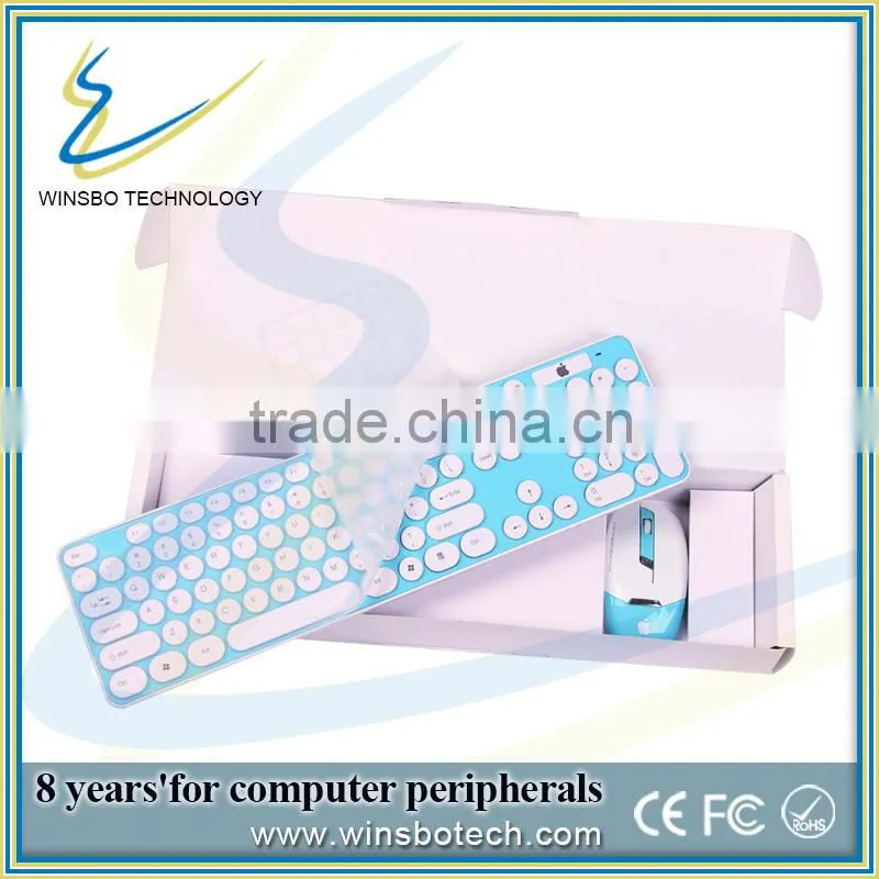 newest 2.4G mini wireless keyboard and mouse for ipad/ cheap wireless keyboard and mouse