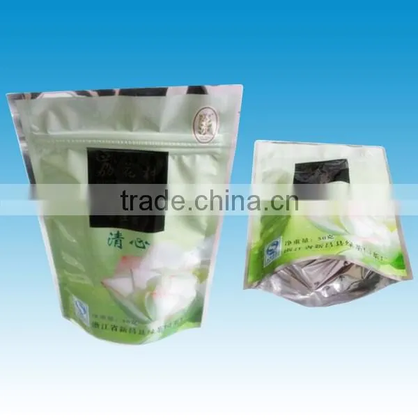 custom printed plastic small aluminum foil zip lock bag