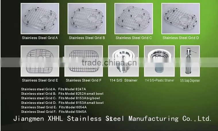 Double Bowl Shape 7447A Jiangmen Manufacturer Stainless Steel Undermount Utility Sink for Kitchen Countertop