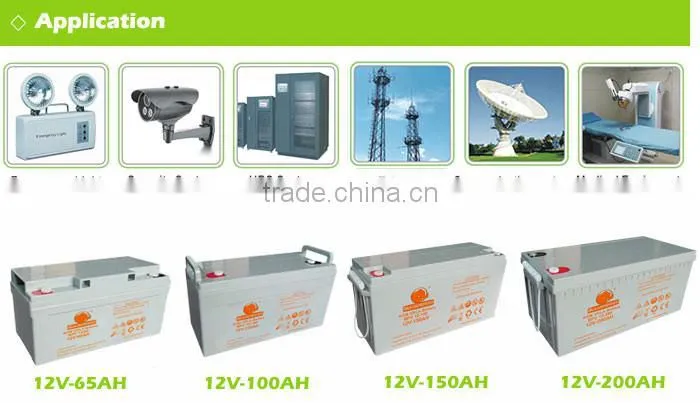 Long Life AGM sealed lead acid Battery for UPS 12v 100ah