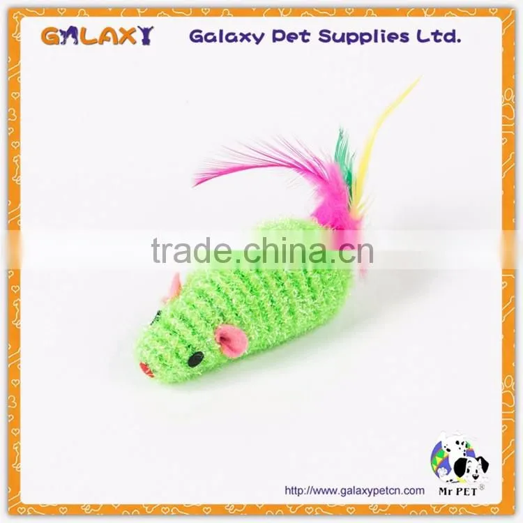 CT8529 Catnip Style Green Color Super Natural Toy Terry Mouse Turtle Elephant Monster Animal Style Lifelike Cat Plush