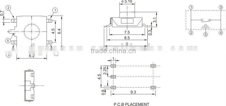 push button micro switch TS-1306