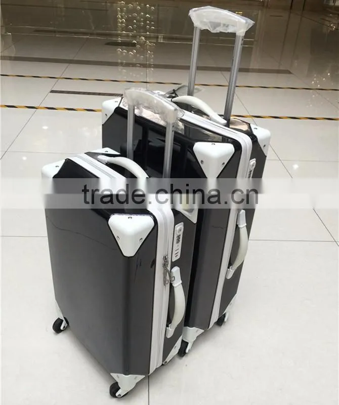 Decent ABS PC Vintage Trolley Luggage Vintage Suitcase