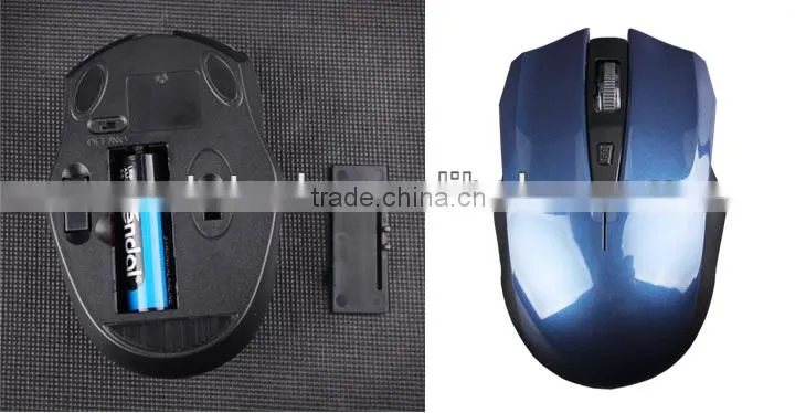 Fashion red 2.4G Wireless optical mouse with 1000DPI