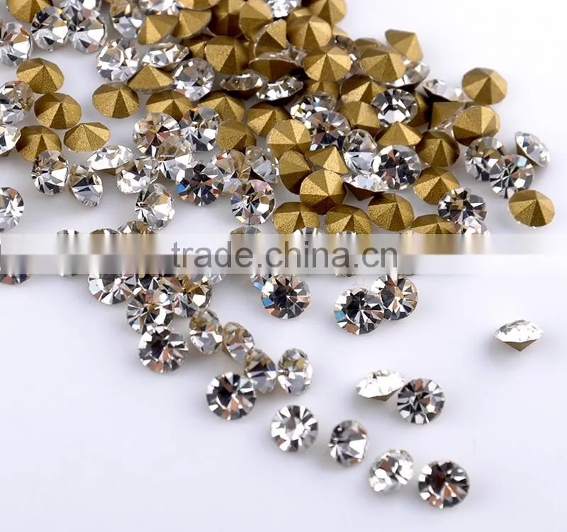 Lovely decoration use for child wholesale pointback rhinestone