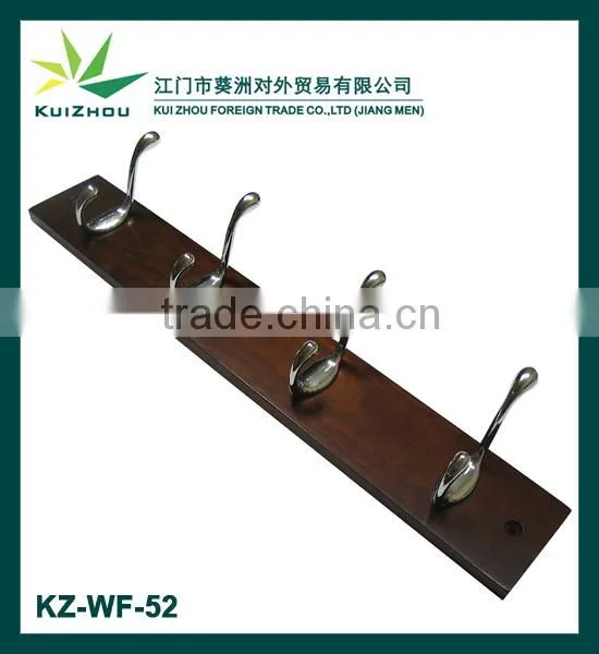 Wooden hanger hooks