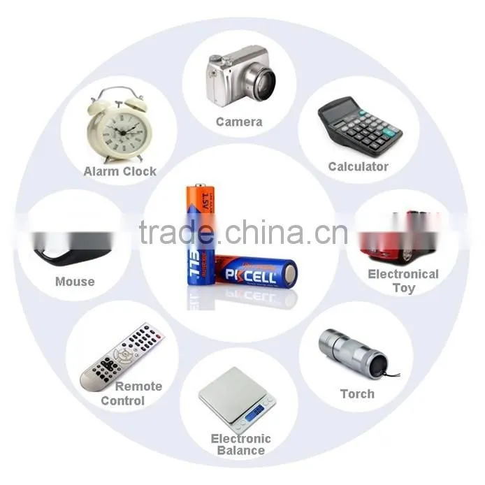 AA 1.5V LR6 Alkaline Zinc Manganese Dioxide dry Battery 0% mercury&Cadmium