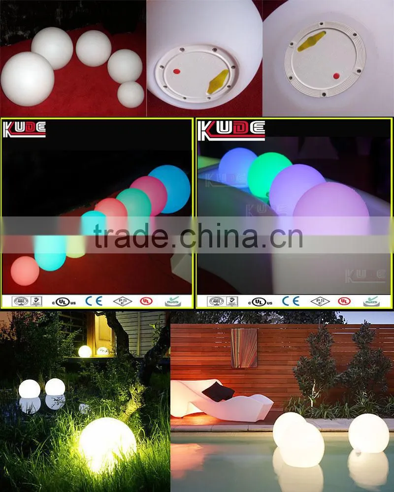 IP68 waterproof floating led light up pool ball/plastic sphere ball for outdoor