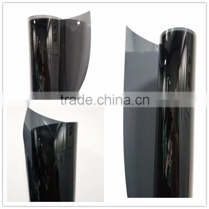 Black color 99% UV-rejection car static reusable window film