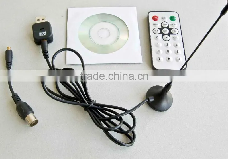 USB DVBT Mini USB Digital TV Stick TV Tuner Dongle Receiver Recorder