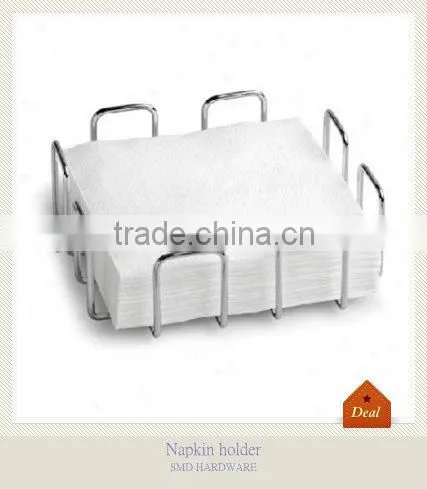 Metal square antique napkin holder