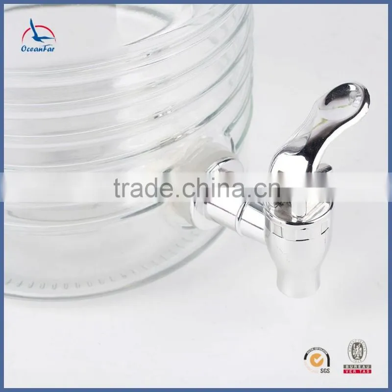 3.5L Glass Beverage Jar Sealing Glass Water Dispenser With Water Faucet