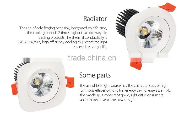 Hot selling SGS&CE outdoor 5w led gimbal downlight