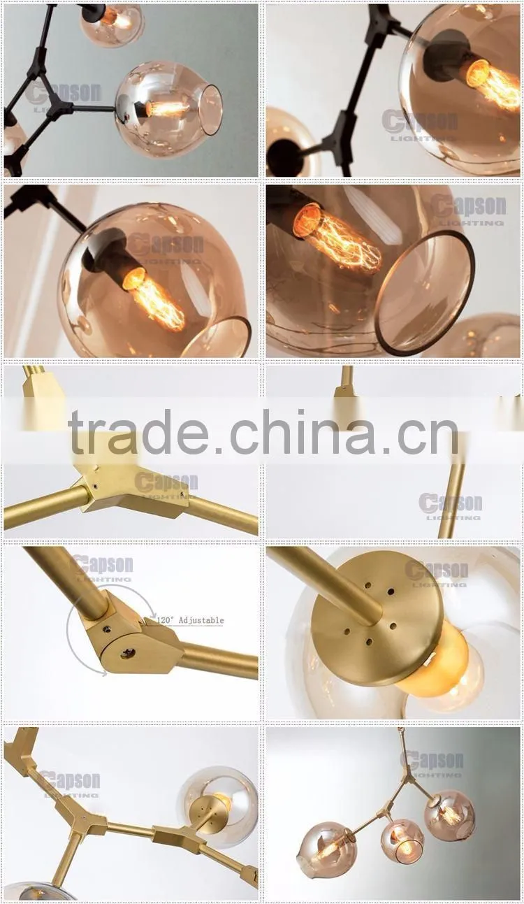 new Creative kirsite glass Pendant lights with glass ceiling lamps