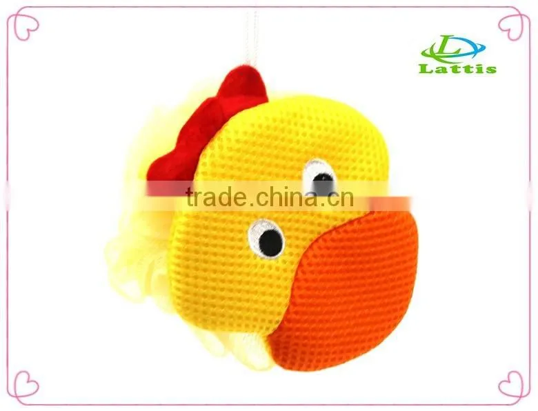 Factory directly nylon mesh sponge for shower