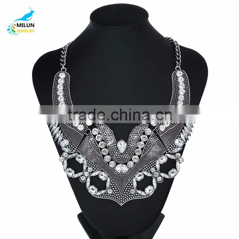 Fashion big choker maxi necklace jewelry wholesale 2016