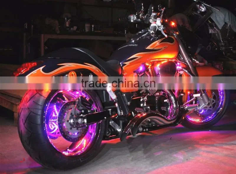 Hot sell colorful growing motorbike tyre tire valve switch control 9 led bicycle wheel light