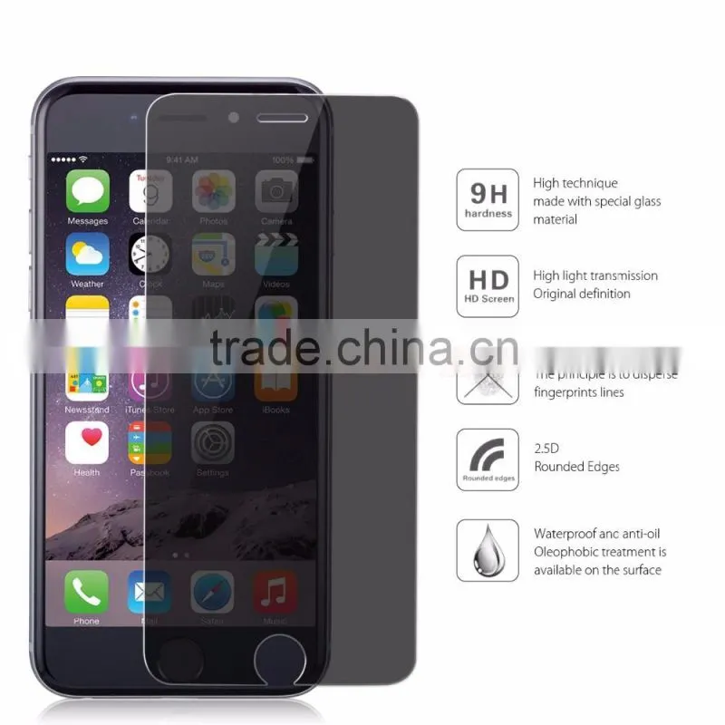 China supplier Tempered Glass privacy screen protector for samsung s7 edge 0.33mm 2.5 arc edge